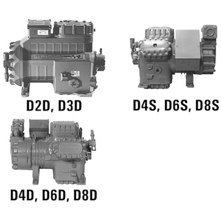 Copeland R513A/R449A compressoren Discus
400V-3-50Hz YY / Y (Part-winding - 66 / 33% AWM)