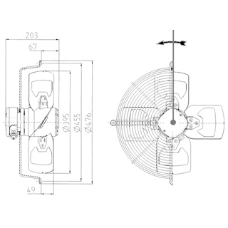 Hidria Rotomatika axiale ventilatoren met EC motoren serie R..R