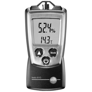 Testo 610 luchttemperatuur- en relatieve luchtvochtigheidsmeter