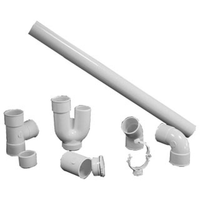 N322-2811 Castel PVC afvoerbuis, wit, 20 mm, lengte = 2 meter