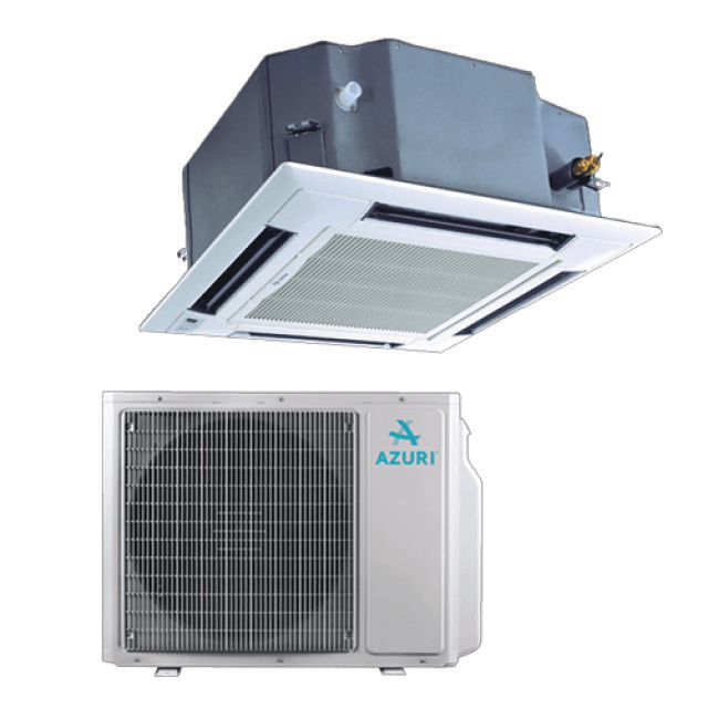 N345-1400 Azuri AUD35T1/A-S + ZUD35W1/NHA-S + TF05-A | Set cassetteunit + paneel en buitenunit | 3.5 kW