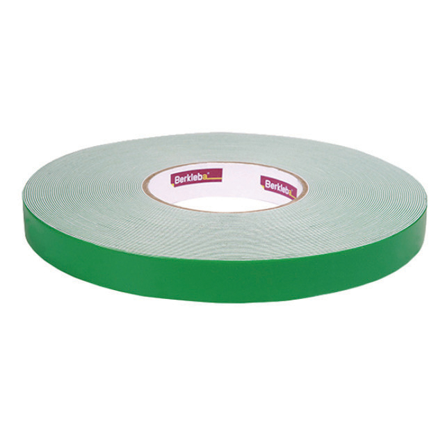 N714-3600 Berkleba Dubbelzijdige polyethyleen schuimstofmontage kleefband  | Breedte: 19 mm | Kleur: Wit