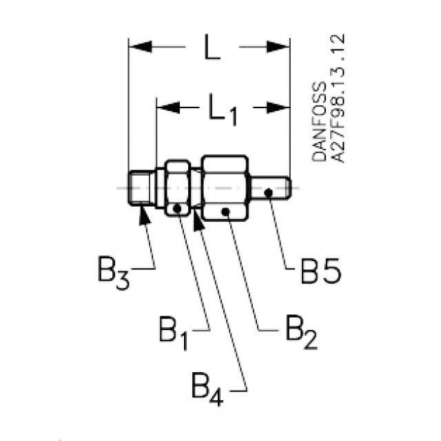 N406-2572 Danfoss Manometer aansluiting