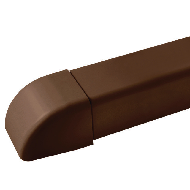 N740-3923 Freddox 0808 TT-M | Leidinggoot eindstuk | Bruin