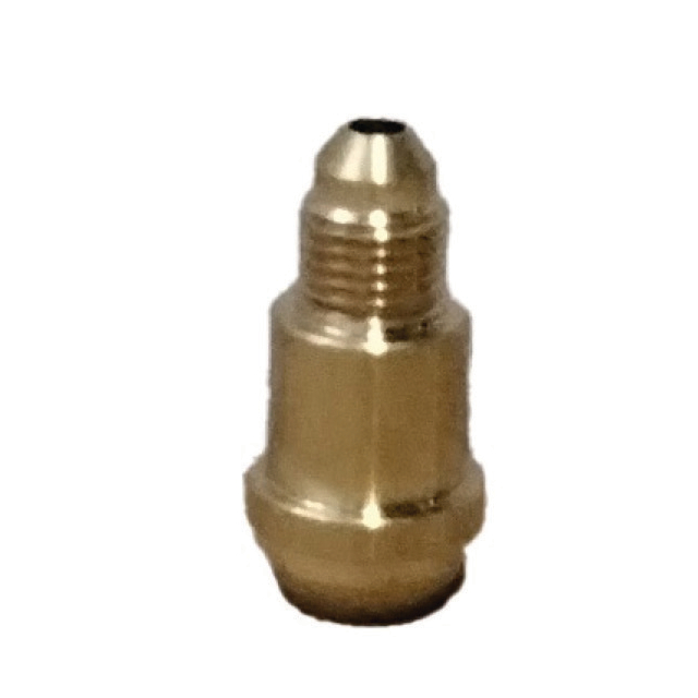 N890-2125 Gloor ideal 40/60 Verloopnippel | 1/4" SAE x 1/2" bol conisch | t.b.v.aansluiting slang op reduceer