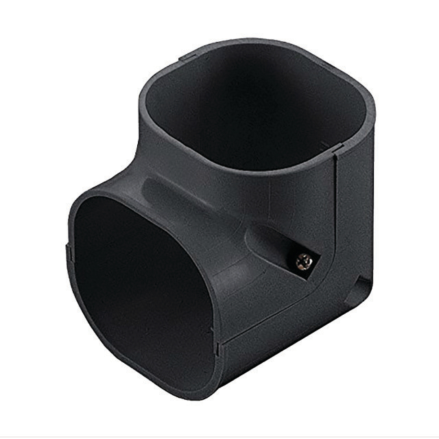 N741-1117 Inaba Denko SCM-77-K | Buitenbocht 90° | Zwart