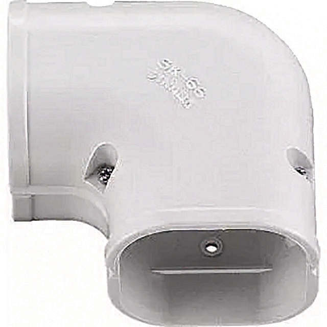 N741-1306 Inaba Denko SK-77-W | Platte lange bocht 90° | Wit