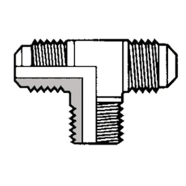 N750-3135 T1-6C verloop | uitw. flare x uitw. flare x uitw. NPT | 3/8" x 3/8" x 3/8"