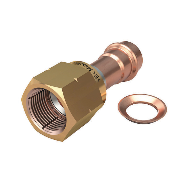 N754-9035 MPA5286G Stekadapter | inw. inch | 1/4"  RVS-koper
