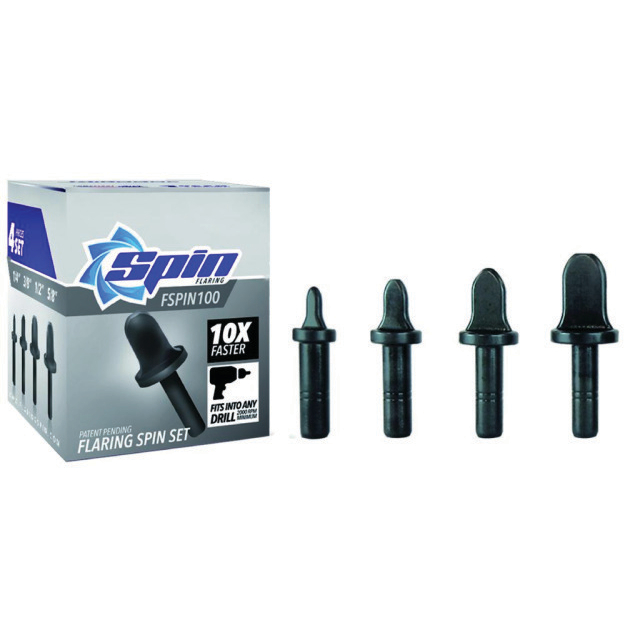 N861-1270 Totaline Doosje met 4 stuks flare adapters 1/4", 3/8", 1/2", 5/8"