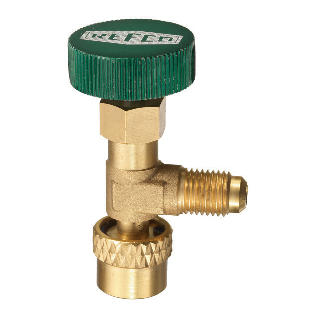 N800-2615 Refco A-33410 Schräderafsluiter | 1/4" SAE x 1/2" -20 UNF