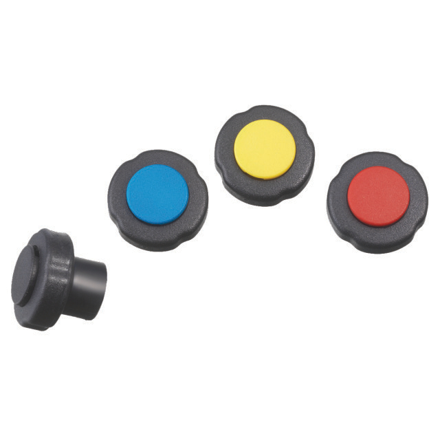 N793-1774 Refco onderdelen: Voor 2-, 3- en 4-weg metersets M3, M4, BM4 M4-7-set-B+N+R+Y handwielen