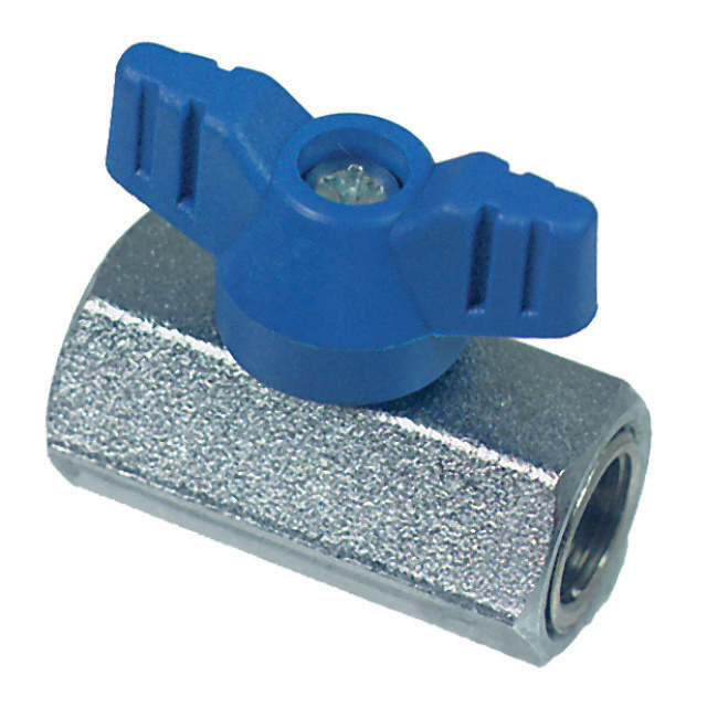 N794-3620 Afsluiter zonder toebehoren, blauw, 2 x 1/4" G inwendig
