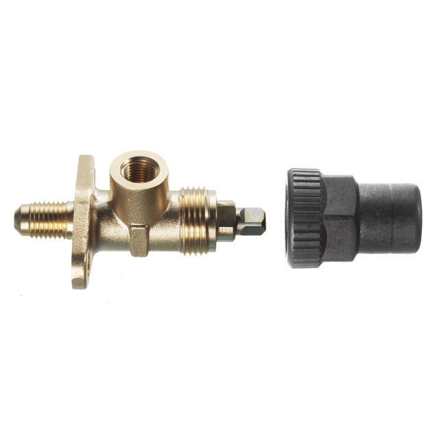 N793-2780 Refco Manometer-afsluiter, voor paneelopbouw, aansluiting 1/8" NPT x 1/4" SAE