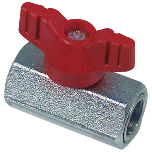 N794-3630 Afsluiter zonder toebehoren, rood, 2 x 1/4" G inwendig
