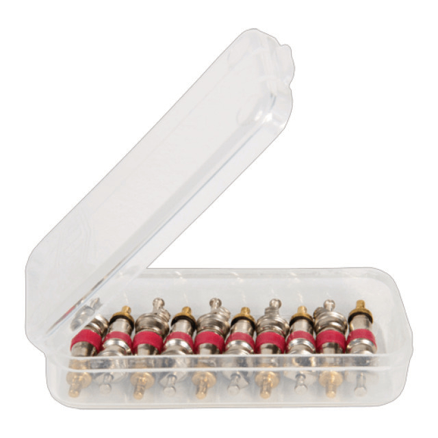 N800-2503 REFCO Schräderventielkern Rood | 10 stuks