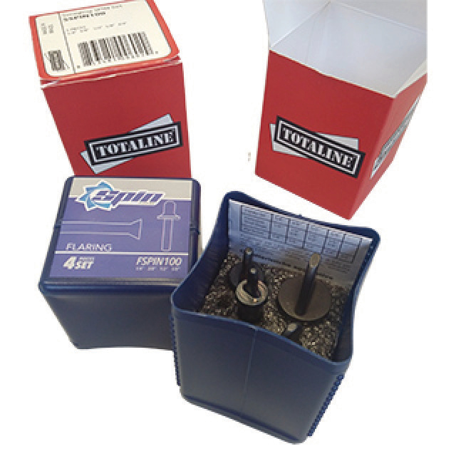 N861-1275 Totaline Doosje met 4 stuks optromp adapters 1/4", 3/8", 1/2", 5/8"