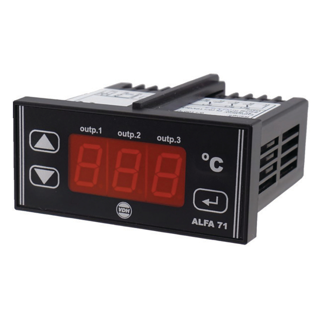 N797-2950 VDH ALFANET 71 | Sensoren: 2: PTC | Functies: Koelen/Verwarmen/Alarm relais | Bereik: -50°C tot 50°C | 12V