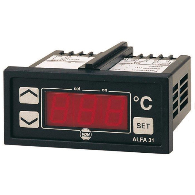 N797-3000 VDH ALFANET 72 | Sensoren: 2: PTC | Functies: Koelen/Verwarmen/Alarm relais | Bereik: -50°C tot 50°C | 12V