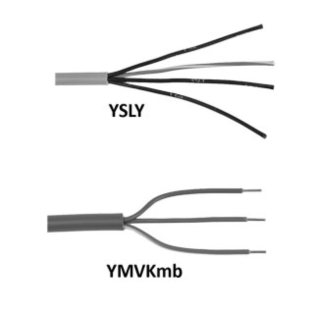 N299-4002 DTC Voedingskabel YMvK-mb 5 x 1,5mm2, 1 rol á 100 meter