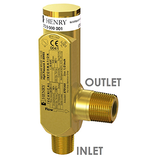 N638-2300 Henry  5701AX | In 1/2" Uit 3/4" NPTF NPTF Haaks | Bar 46
