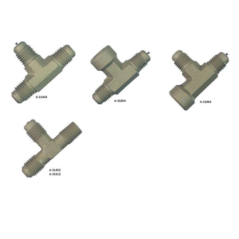 T-stukken inwendig / uitwendig / schräder / wartel