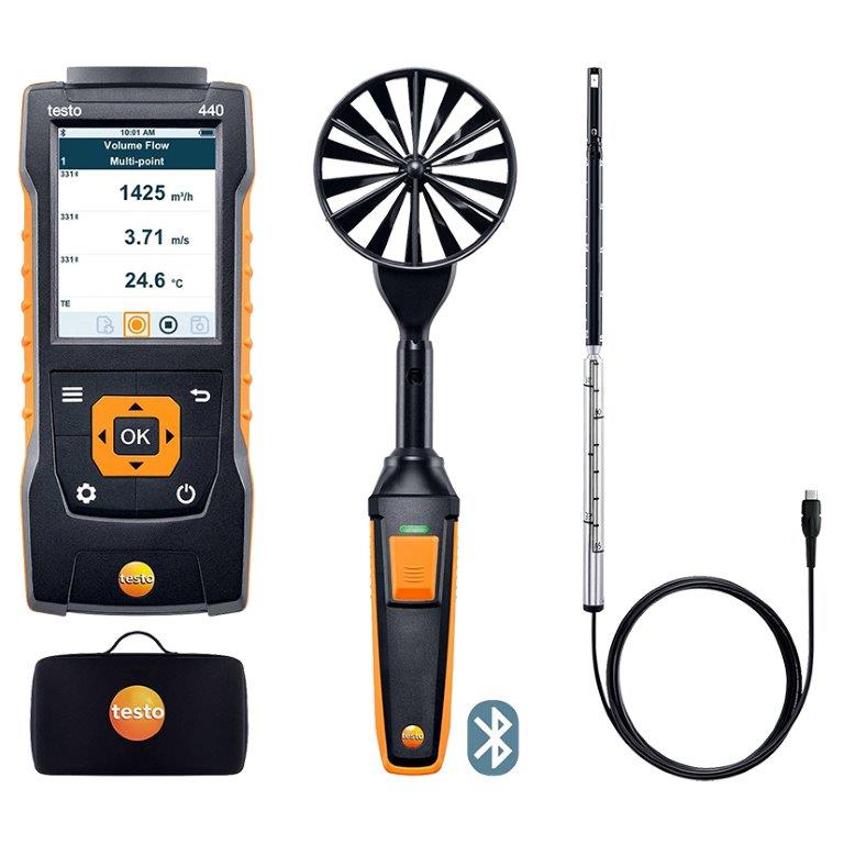 N836-2120 Testo 440 Vleugelrad sonde met Bluetooth