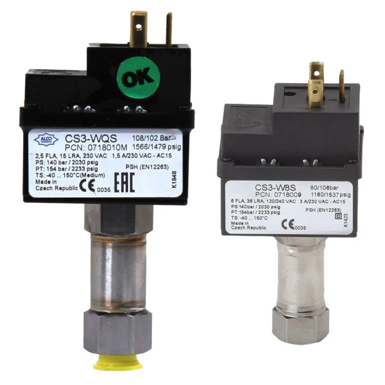 N474-9500 Alco CS3-WQS | CO2 | Regelbereik: 100 tot 106 bar | Reset: Auto