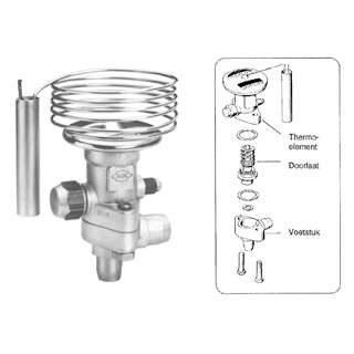 Alco T, thermostatische expansieventielen met wisselbare doorlaat
Thermische elementen