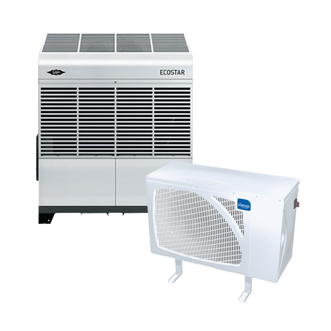 Buitenopstelling luchtgekoeld