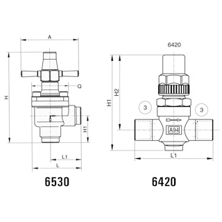 N604-1220 Castel 6410/3 | SAE 3/8" | 35 bar