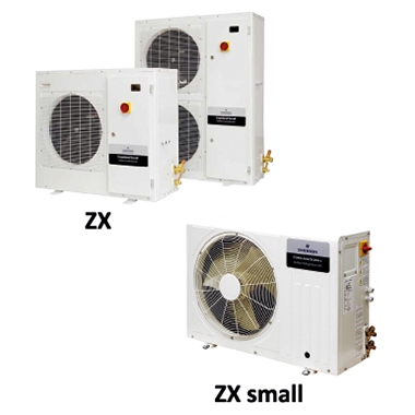 Copeland geluidsarme condensingunits voor
buitenopstelling type ZX Small & ZX, midden
temperatuur