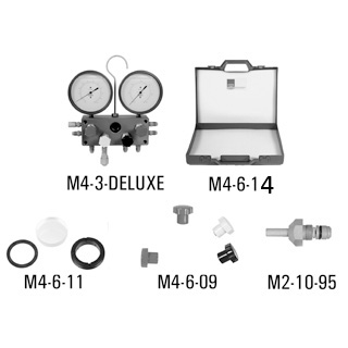 N793-1774 Refco onderdelen: Voor 2-, 3- en 4-weg metersets M3, M4, BM4 M4-7-set-B+N+R+Y handwielen