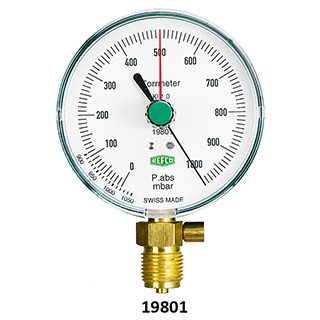 N806-4000 19801 vacuümmeter met veerveiligheid