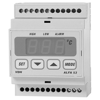 N797-1060 ALFA 13 -50/+50°C 230VAC 1 x alarmrelais thermostaat